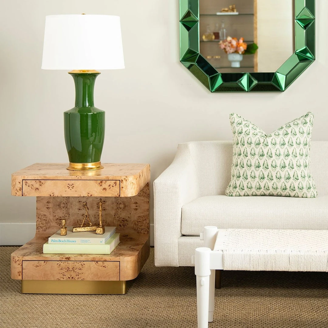 Bungalow 5 Emil Two Drawer Side Table Burl 4 Bungalow 5 Emil Two Drawer Side Table Burl