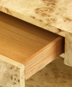 Bungalow 5 Emil Two Drawer Side Table Burl 19 Bungalow 5 Emil Two Drawer Side Table Burl