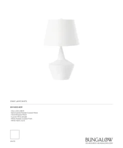 Bungalow 5 Enny Lamp White 11 Bungalow 5 Enny Lamp White