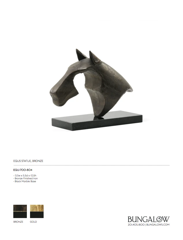 Bungalow 5 New Arrivals Equs Statue Bronze 5 Bungalow 5 New Arrivals Equs Statue Bronze
