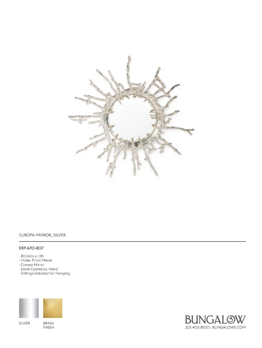 Bungalow 5 New Arrivals Europa Mirror Silver 8 Bungalow 5 New Arrivals Europa Mirror Silver