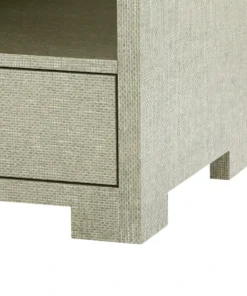 Bungalow 5 Fedor Two Drawer Side Table Moss Gray Grasscloth 12 Bungalow 5 Fedor Two Drawer Side Table Moss Gray Grasscloth