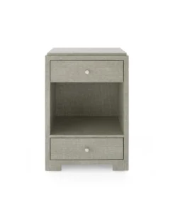 Bungalow 5 Fedor Two Drawer Side Table Moss Gray Grasscloth 10 Bungalow 5 Fedor Two Drawer Side Table Moss Gray Grasscloth