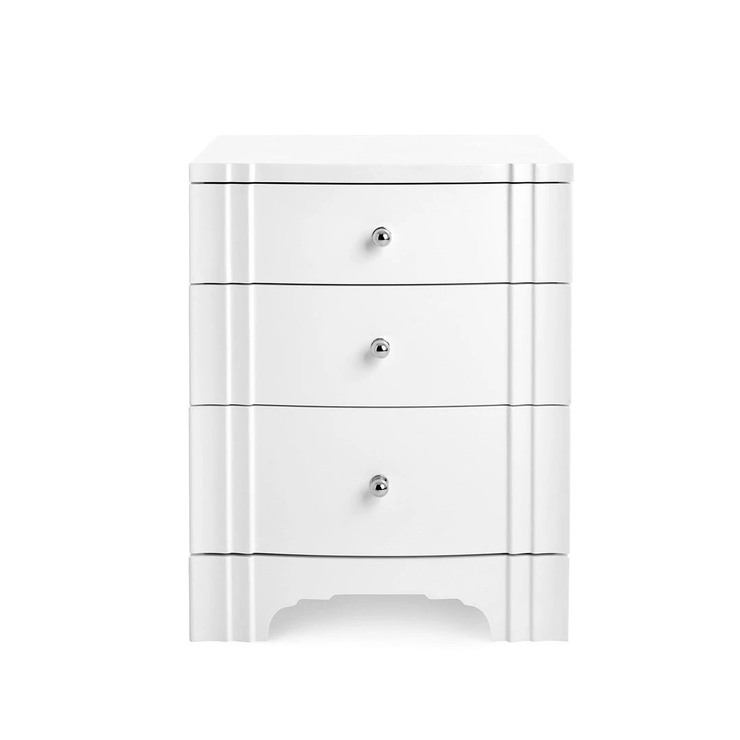 Bungalow 5 Flanders Three Drawer Side Table White 3 Bungalow 5 Flanders Three Drawer Side Table White
