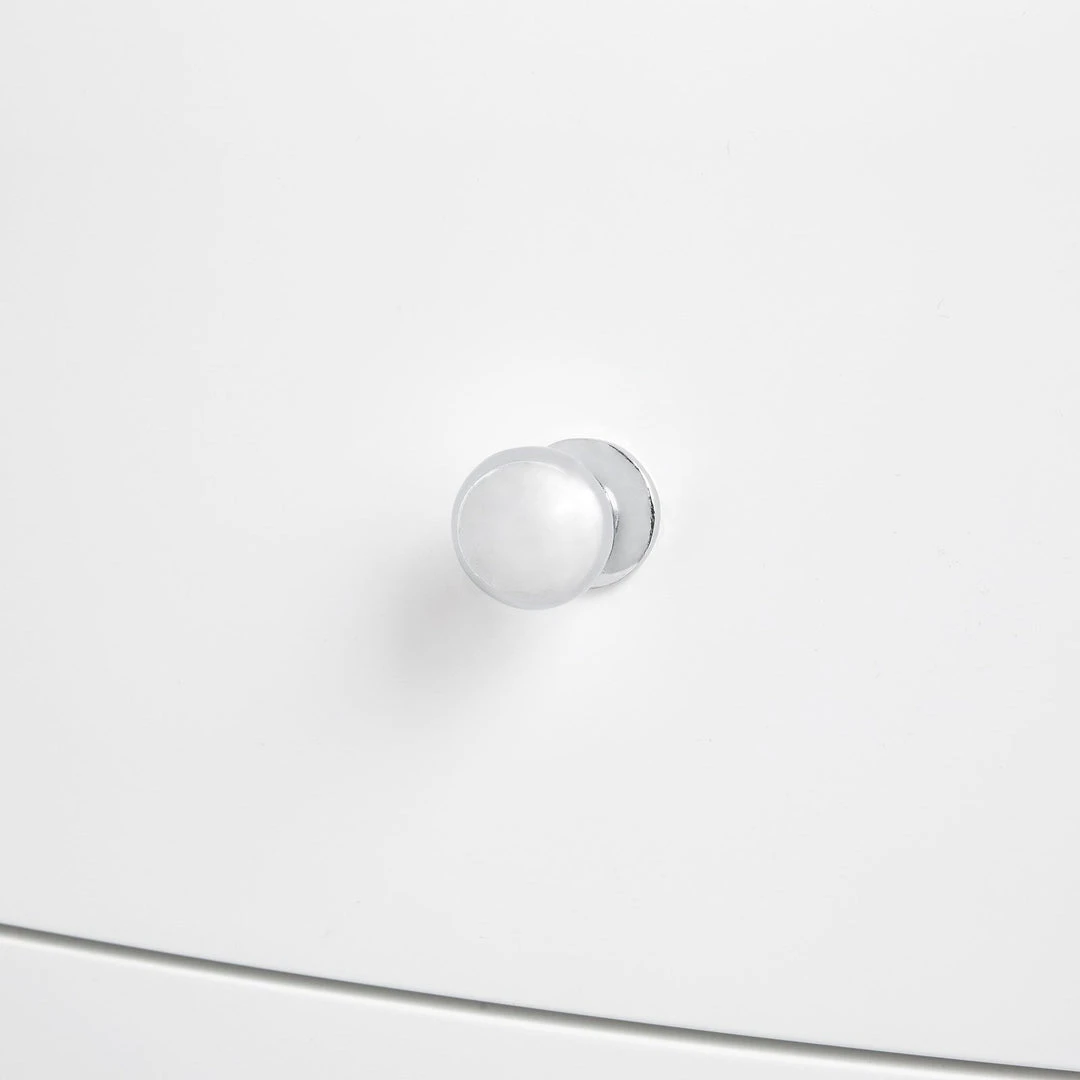 Bungalow 5 Flanders Three Drawer Side Table White 4 Bungalow 5 Flanders Three Drawer Side Table White