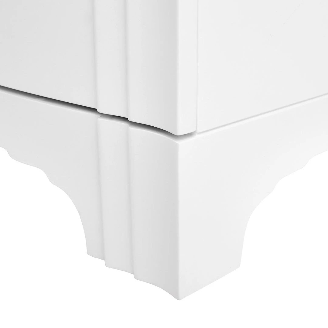 Bungalow 5 Flanders Three Drawer Side Table White 8 Bungalow 5 Flanders Three Drawer Side Table White