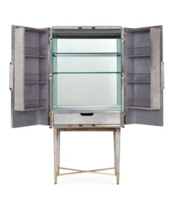 Bungalow 5 New Arrivals Florian Tall Bar Cabinet Gray 18 Bungalow 5 New Arrivals Florian Tall Bar Cabinet Gray