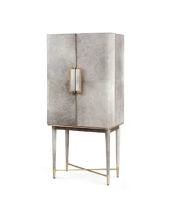 Bungalow 5 New Arrivals Florian Tall Bar Cabinet Gray