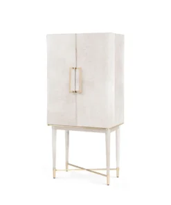 Bungalow 5 Florian Tall Bar Cabinet White