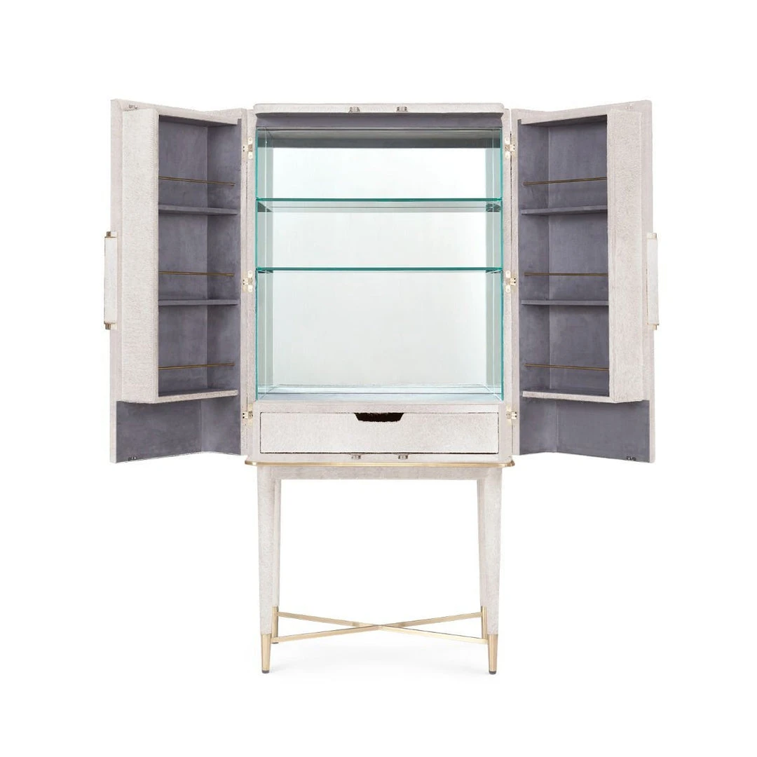 Bungalow 5 Florian Tall Bar Cabinet White 5 Bungalow 5 Florian Tall Bar Cabinet White