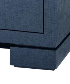 Bungalow 5 New Arrivals Frances 2 Drawer Side Table Navy Blue