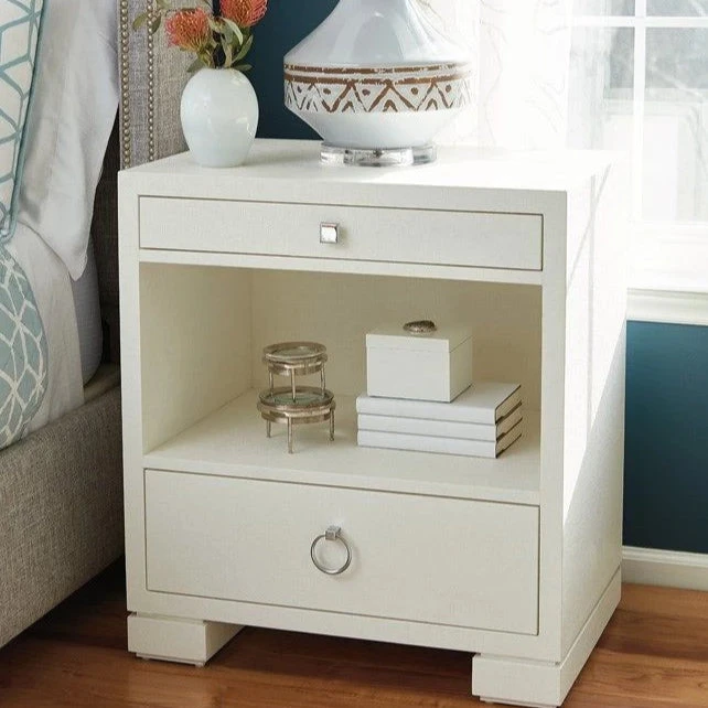 Bungalow 5 New Arrivals Frances 2 Drawer Side Table White 4 Bungalow 5 New Arrivals Frances 2 Drawer Side Table White