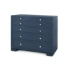 Bungalow 5 New Arrivals Frances 6 Drawer Navy Blue