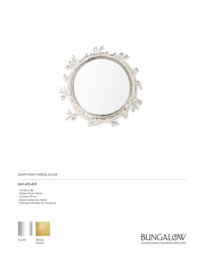 Bungalow 5 Ganymede Mirror Silver 6 Bungalow 5 Ganymede Mirror Silver