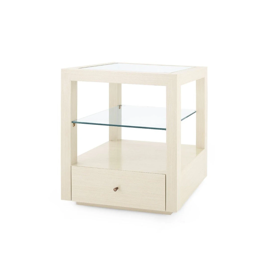 Bungalow 5 Gavin 1 Drawer Side Table Blanched Oak 1 Bungalow 5 Gavin 1 Drawer Side Table Blanched Oak