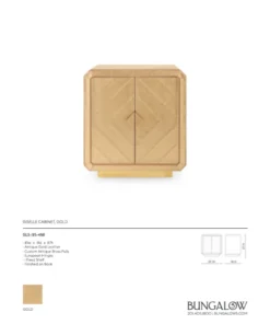Bungalow 5 New Arrivals Giselle Cabinet Gold 21 Bungalow 5 New Arrivals Giselle Cabinet Gold