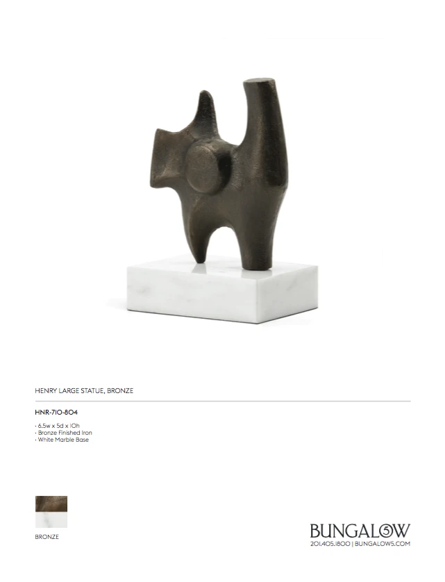Bungalow 5 New Arrivals Henry Large Statue Bronze 4 Bungalow 5 New Arrivals Henry Large Statue Bronze