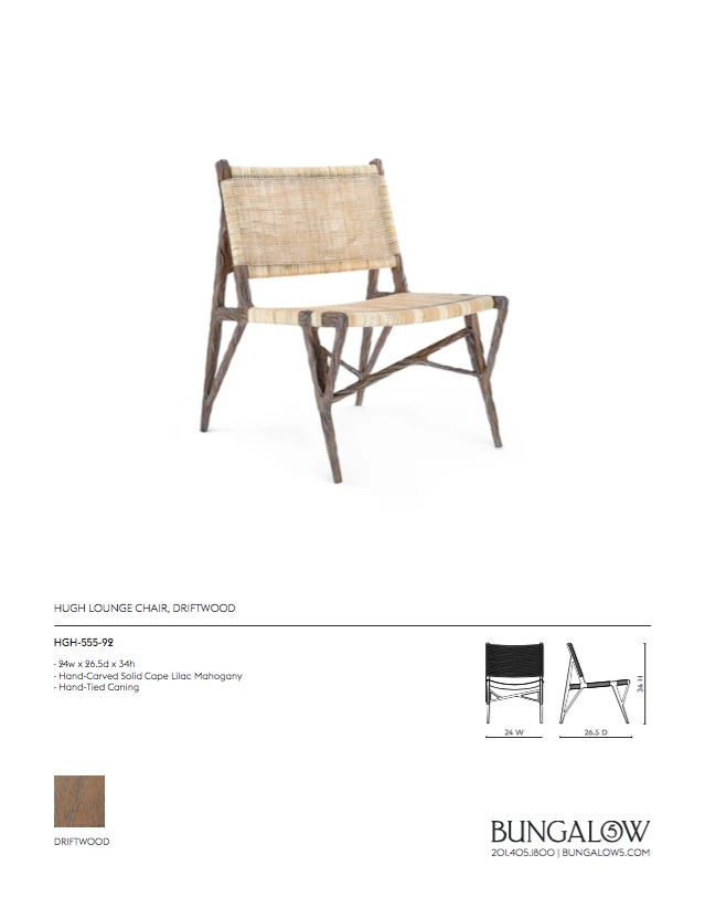 Bungalow 5 New Arrivals Hugh Lounge Chair 10 Bungalow 5 New Arrivals Hugh Lounge Chair