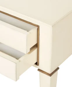 Bungalow 5 Hunter 2 Drawer Side Table Ivory New Arrivals 25 Bungalow 5 Hunter 2 Drawer Side Table Ivory New Arrivals