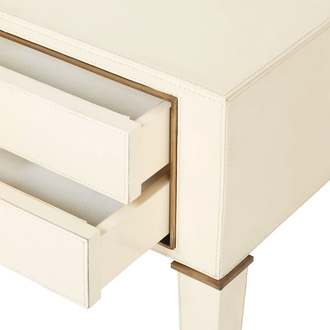 Bungalow 5 Hunter 2 Drawer Side Table Ivory New Arrivals 13 Bungalow 5 Hunter 2 Drawer Side Table Ivory New Arrivals