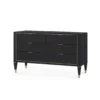 Bungalow 5 Hunter Extra Large 6 Drawer Chest Black New Arrivals