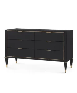 Bungalow 5 Hunter Extra Large 6 Drawer Chest Black New Arrivals