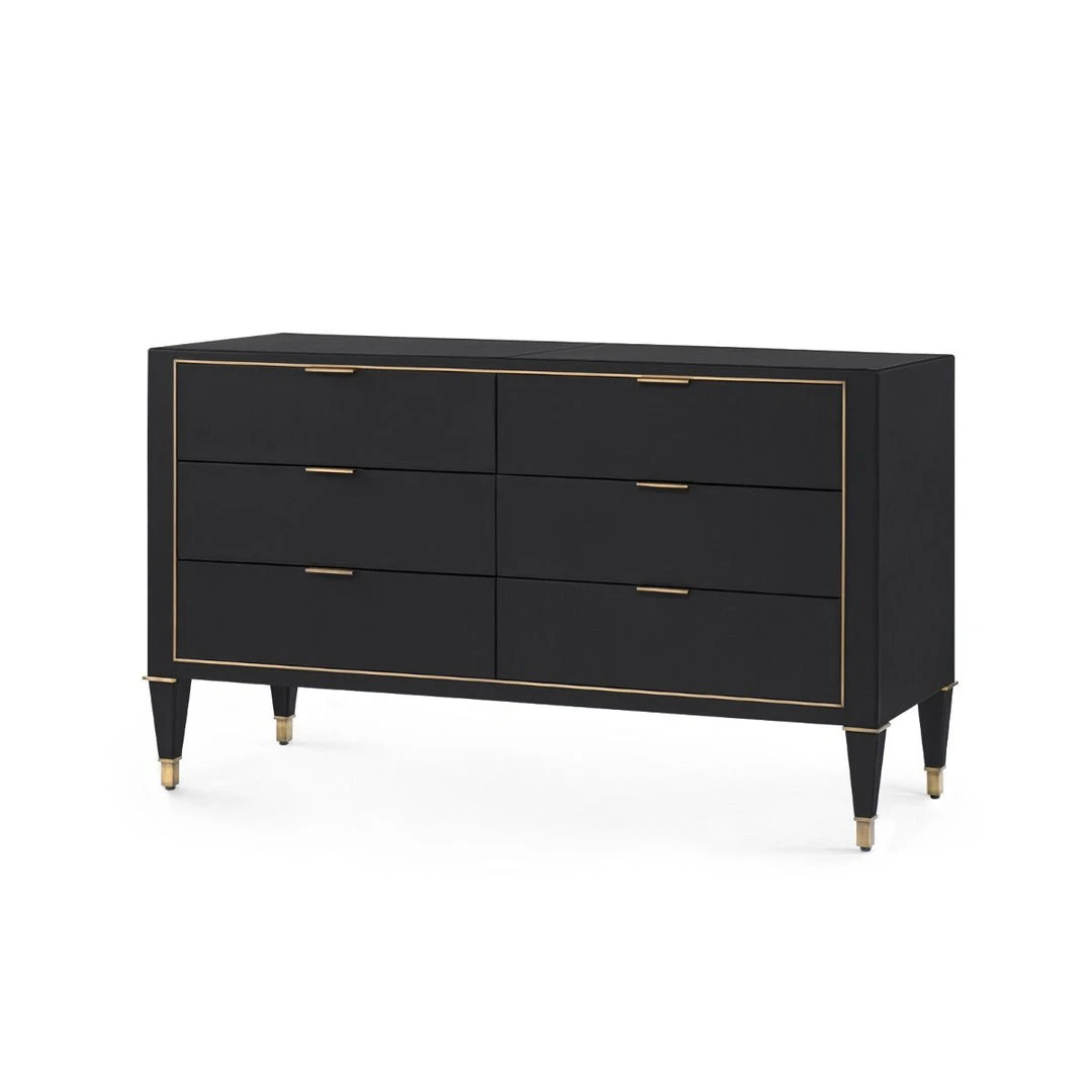 Bungalow 5 Hunter Extra Large 6 Drawer Chest Black New Arrivals 1 Bungalow 5 Hunter Extra Large 6 Drawer Chest Black New Arrivals