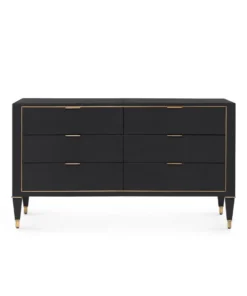 Bungalow 5 Hunter Extra Large 6 Drawer Chest Black New Arrivals