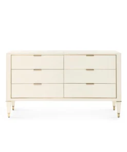 Bungalow 5 Hunter Extra Large 6 Drawer Chest Ivory New Arrivals