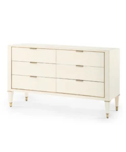 Bungalow 5 Hunter Extra Large 6 Drawer Chest Ivory New Arrivals