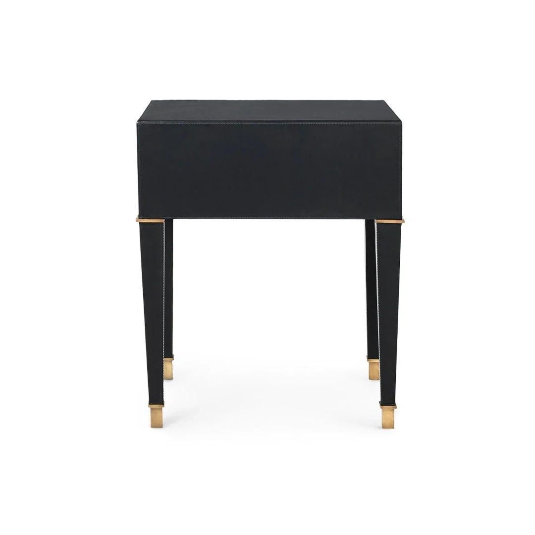 Bungalow 5 New Arrivals Hunter 2 Drawer Side Table Black 8 Bungalow 5 New Arrivals Hunter 2 Drawer Side Table Black