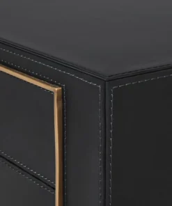 Bungalow 5 New Arrivals Hunter 2 Drawer Side Table Black 14 Bungalow 5 New Arrivals Hunter 2 Drawer Side Table Black