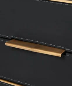 Bungalow 5 New Arrivals Hunter 2 Drawer Side Table Black 11 Bungalow 5 New Arrivals Hunter 2 Drawer Side Table Black