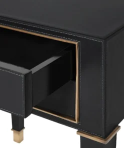 Bungalow 5 New Arrivals Hunter 2 Drawer Side Table Black 17 Bungalow 5 New Arrivals Hunter 2 Drawer Side Table Black