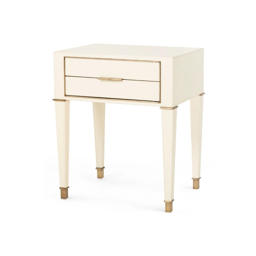 Bungalow 5 Hunter 2 Drawer Side Table Ivory New Arrivals 1 Bungalow 5 Hunter 2 Drawer Side Table Ivory New Arrivals