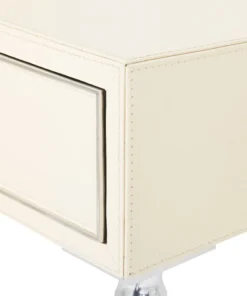 Bungalow 5 New Arrivals Jolene 1 Drawer Side Table Ivory 13 Bungalow 5 New Arrivals Jolene 1 Drawer Side Table Ivory