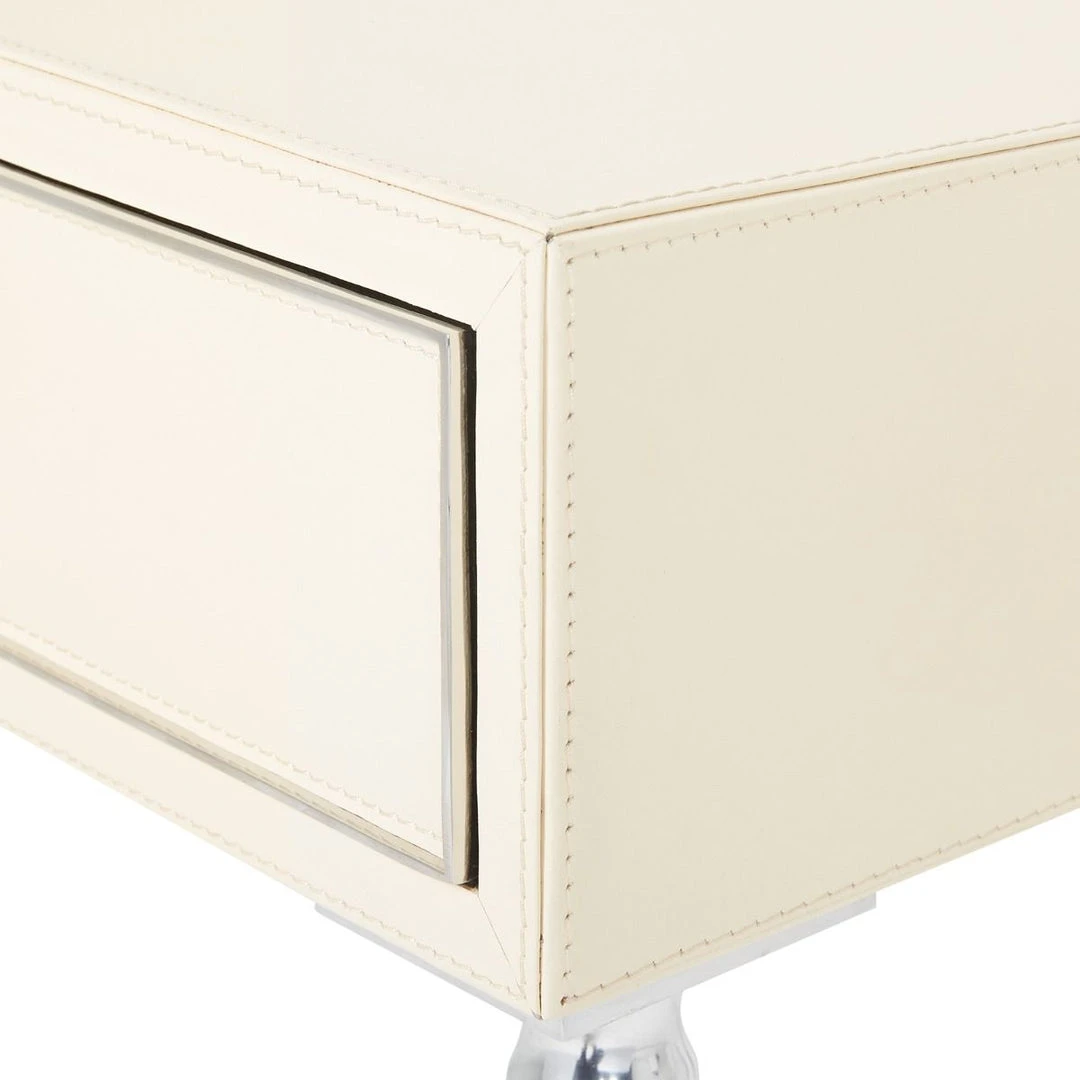 Bungalow 5 New Arrivals Jolene 1 Drawer Side Table Ivory 6 Bungalow 5 New Arrivals Jolene 1 Drawer Side Table Ivory