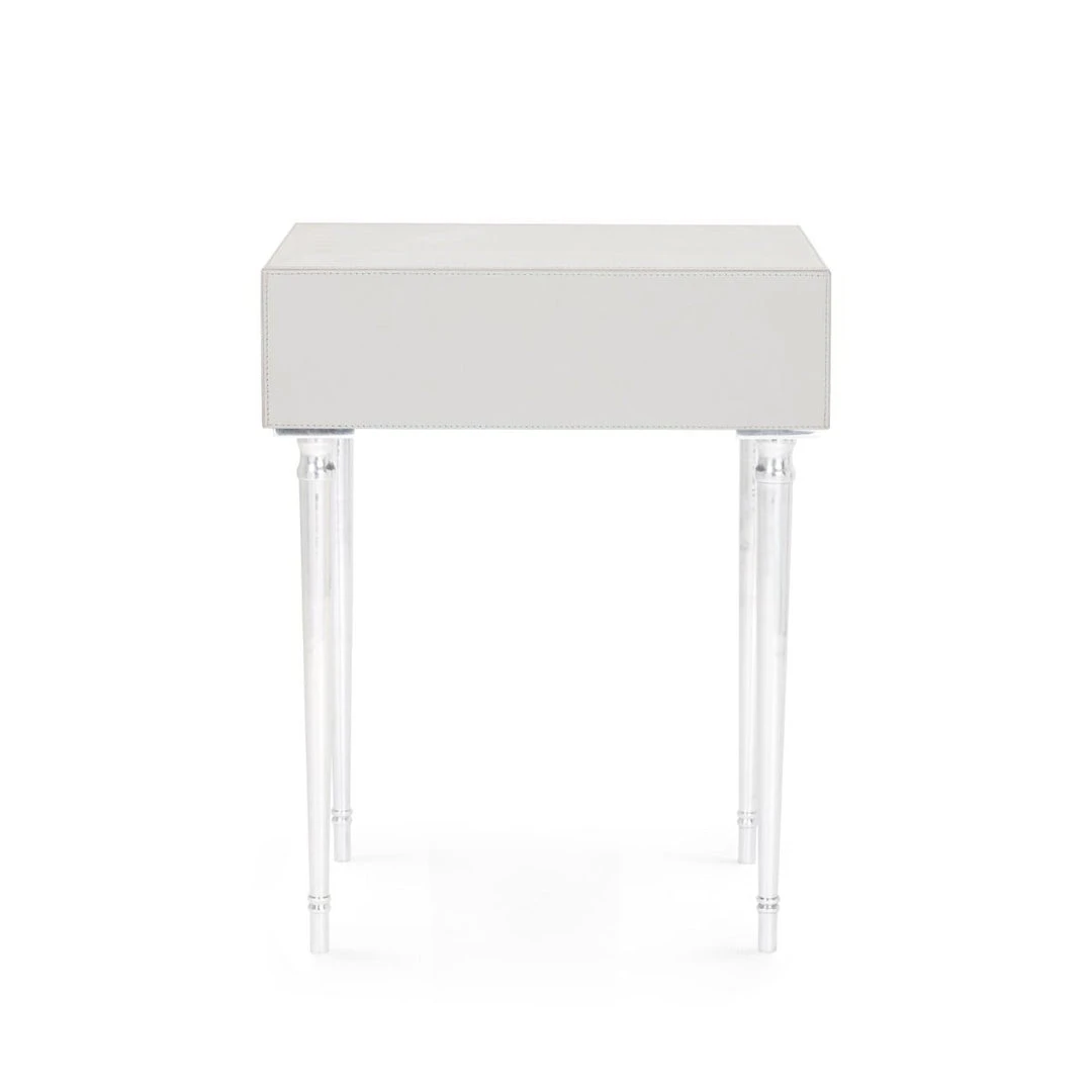 Bungalow 5 New Arrivals Jolene 1 Drawer Side Table Gray 5 Bungalow 5 New Arrivals Jolene 1 Drawer Side Table Gray