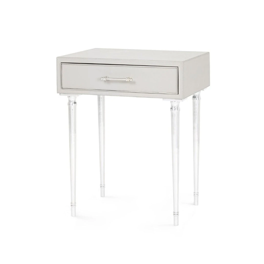 Bungalow 5 New Arrivals Jolene 1 Drawer Side Table Gray 1 Bungalow 5 New Arrivals Jolene 1 Drawer Side Table Gray