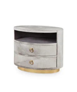 Bungalow 5 Julius 2 Drawer Side Table Gray New Arrivals