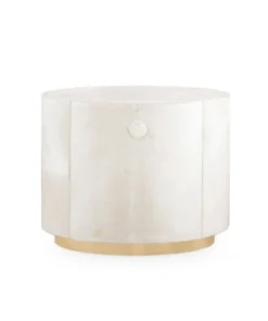 Bungalow 5 Julius 2 Drawer Side Table White