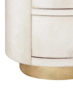 Bungalow 5 Julius 2 Drawer Side Table White