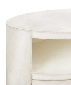 Bungalow 5 Julius 2 Drawer Side Table White