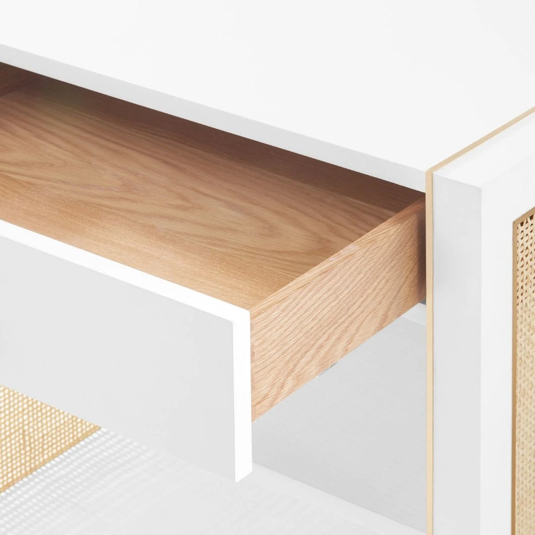 Bungalow 5 Karen 1 Drawer Side Table White 11 Bungalow 5 Karen 1 Drawer Side Table White