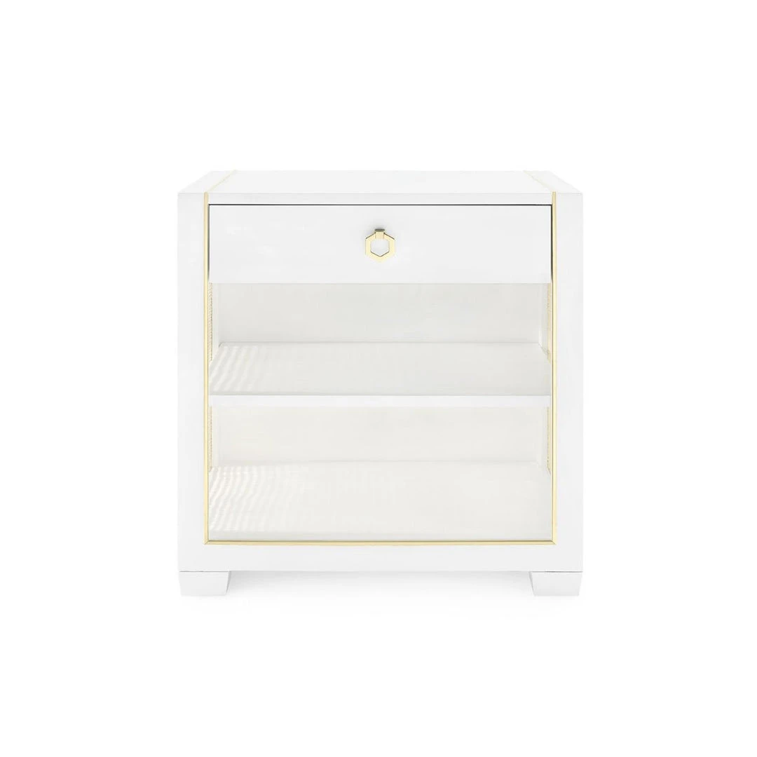 Bungalow 5 Karen 1 Drawer Side Table White 5 Bungalow 5 Karen 1 Drawer Side Table White