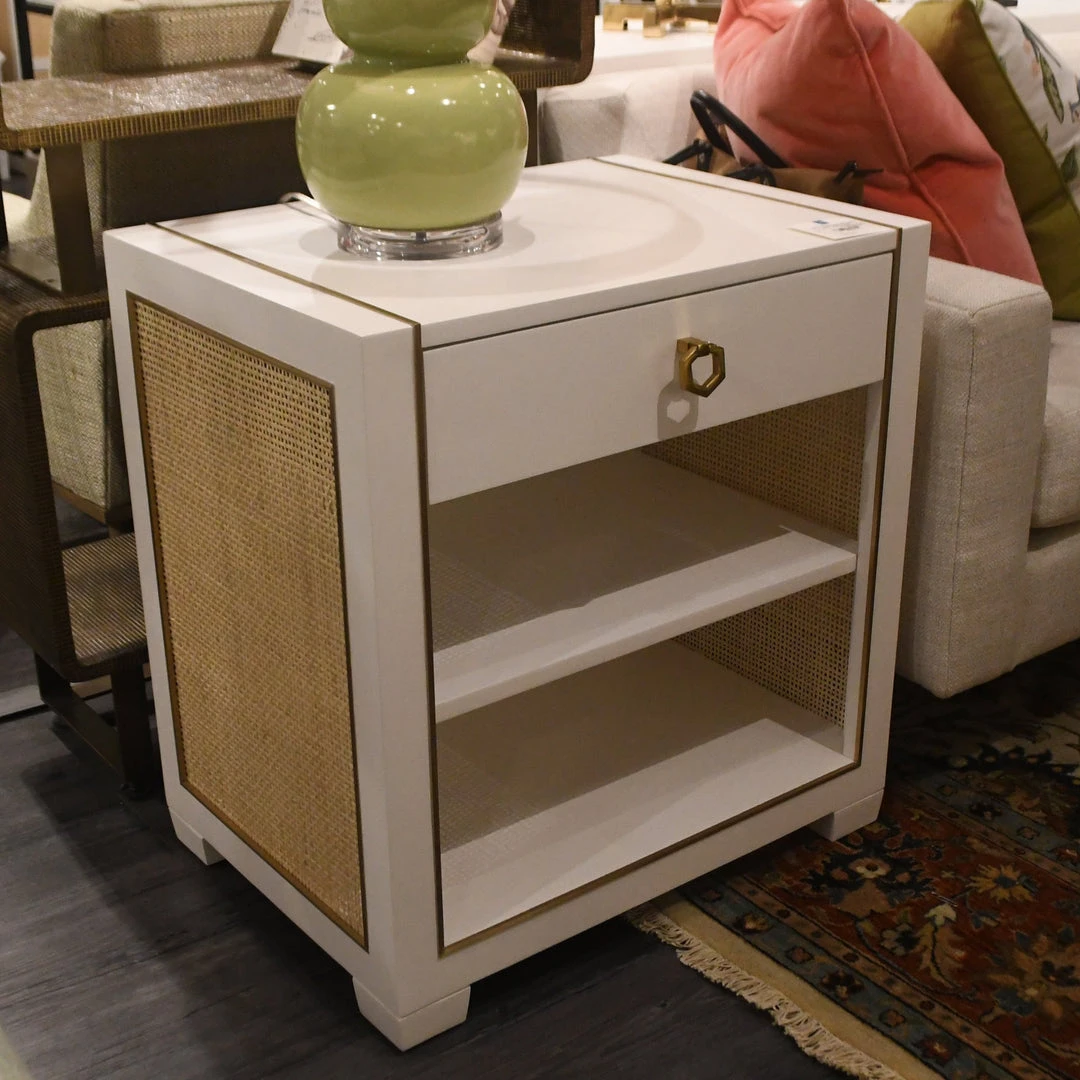 Bungalow 5 Karen 1 Drawer Side Table White 2 Bungalow 5 Karen 1 Drawer Side Table White