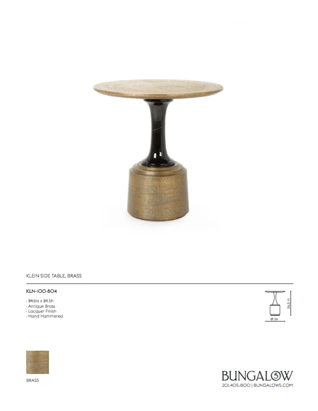 Bungalow 5 Klein Side Table Brass 7 Bungalow 5 Klein Side Table Brass