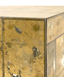 Bungalow 5 Leger Side Table Antique Mirror And Gold