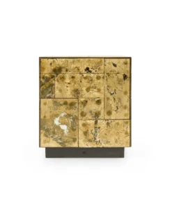 Bungalow 5 Leger Side Table Antique Mirror And Gold