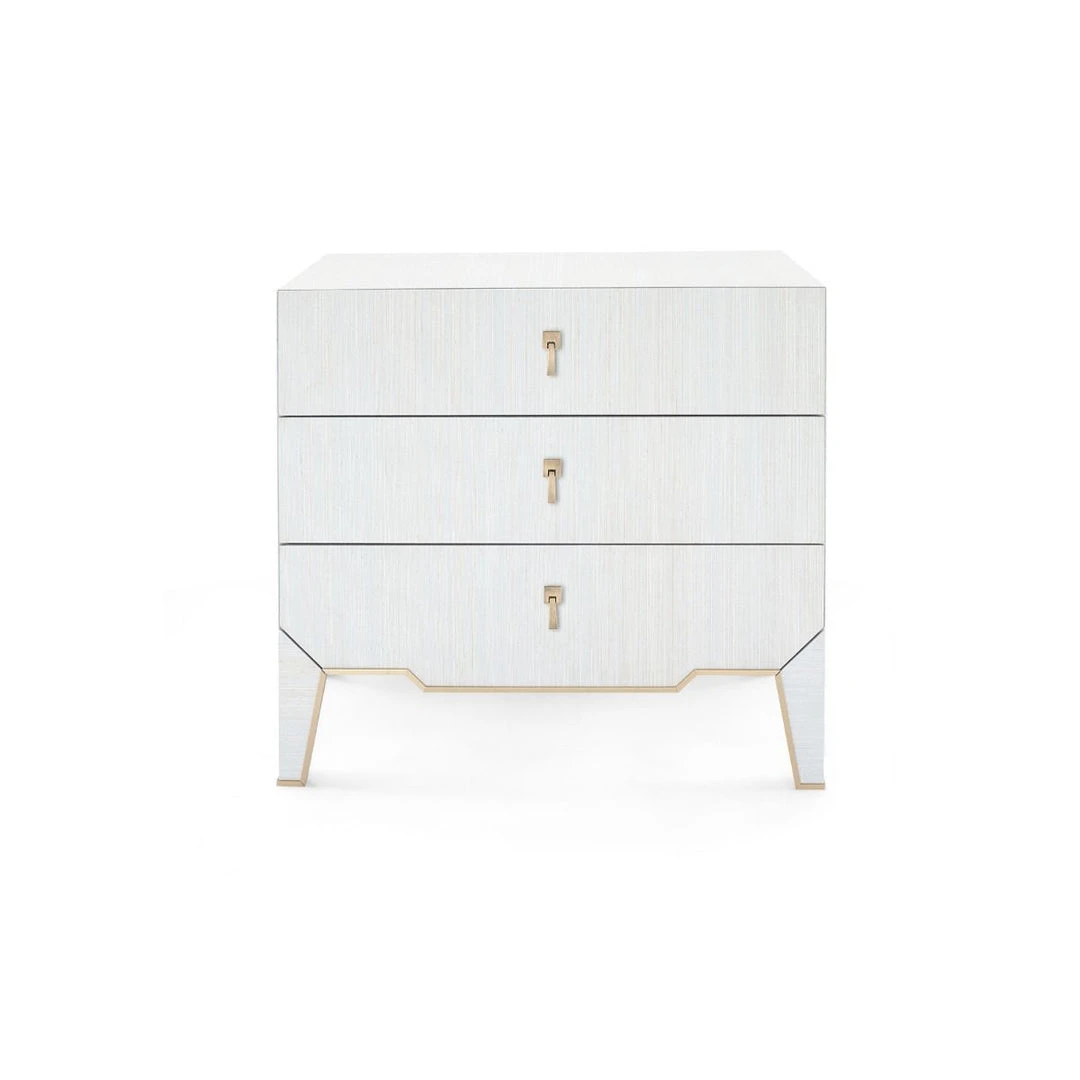 Bungalow 5 Madeline 3 Drawer Side Table Platinum 2 Bungalow 5 Madeline 3 Drawer Side Table Platinum